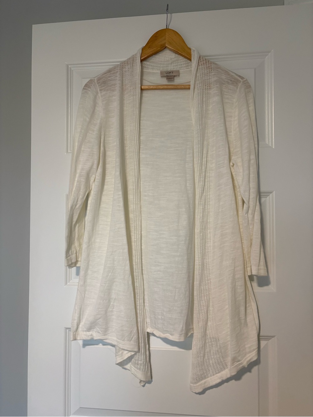Lightweight Open-Front Cardigan Sweater Ann Taylor Size Large